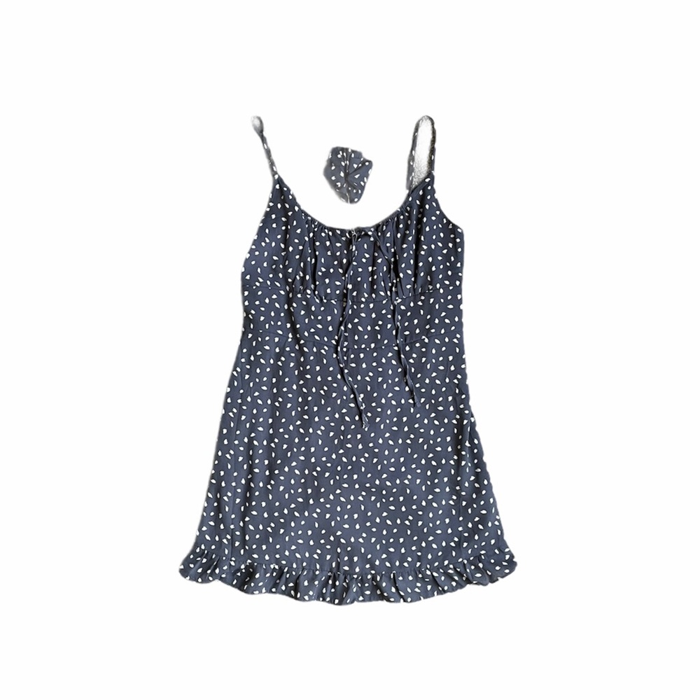 Abercrombie & Fitch blue pattern mini dress